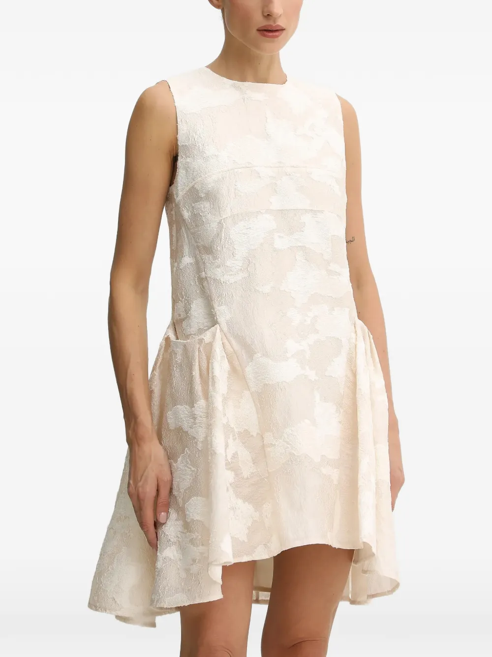 Stine Goya floral sleeveless mini dress - Toni neutri