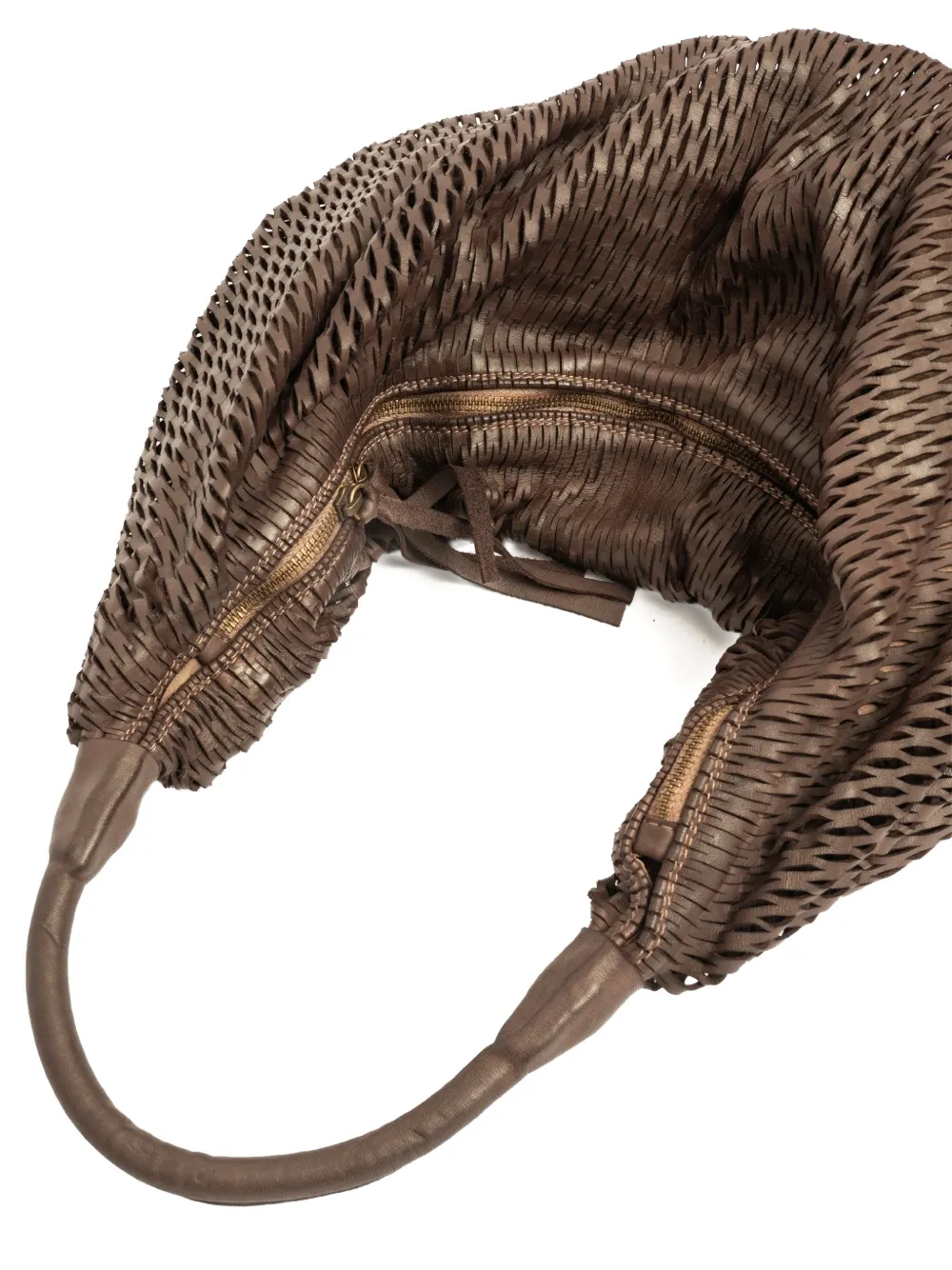 SOMMET laser-cut shoulder bag - Bruin