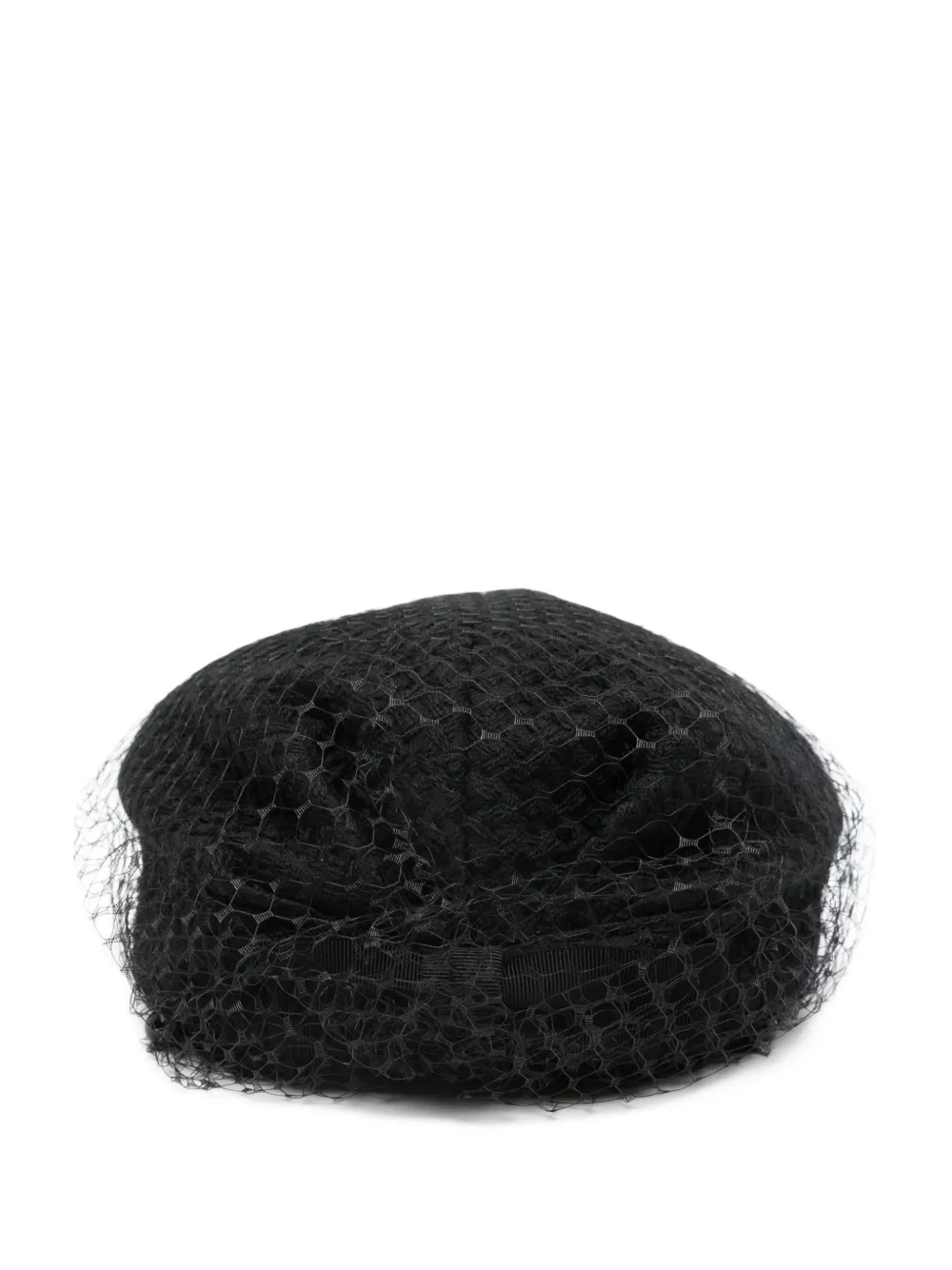 Ca4la Baret verfraaid met strik - Zwart