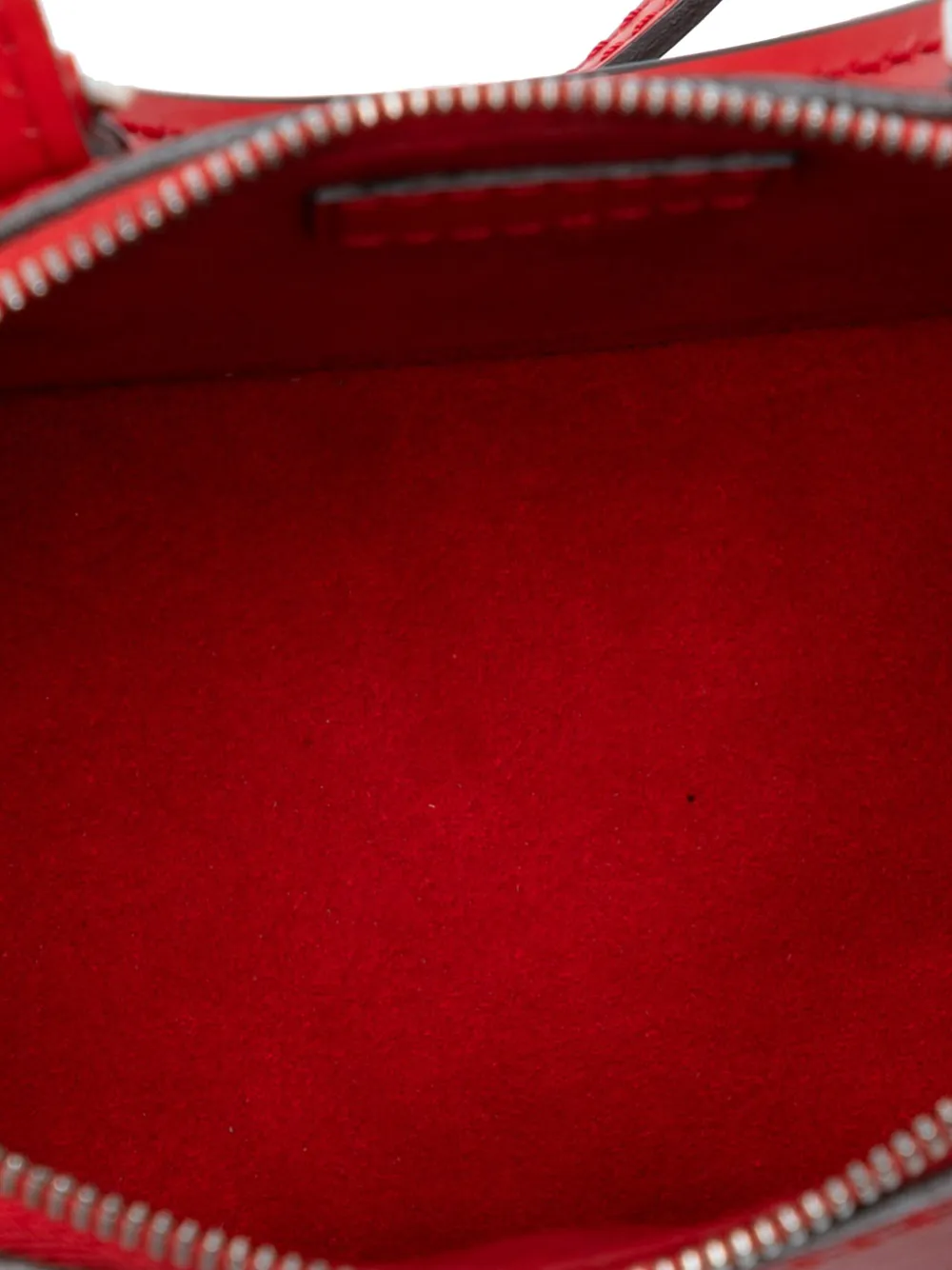 Pre-owned Louis Vuitton 2015 Epi Nano Alma Satchel In Red