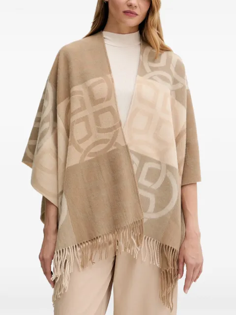 Gant geometric fringed shawl