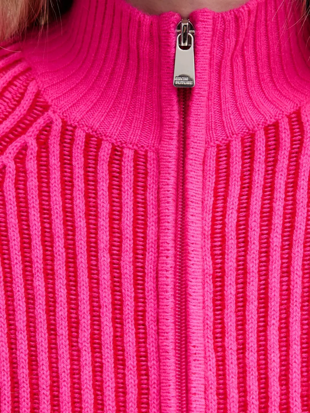 From Future Ribbed Sweater In Pink