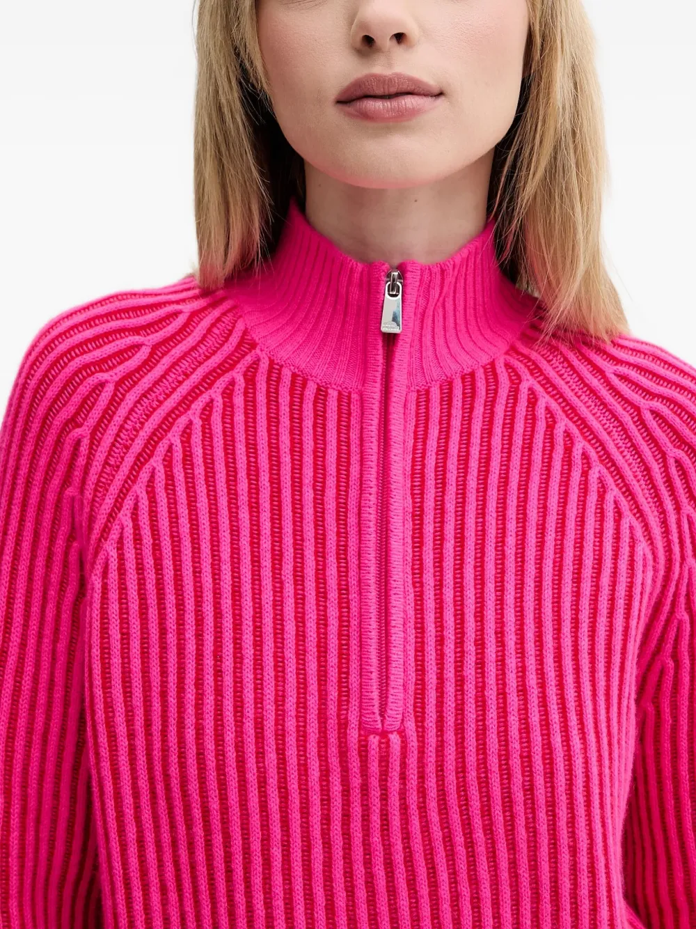 From Future Ribbed Sweater In Pink