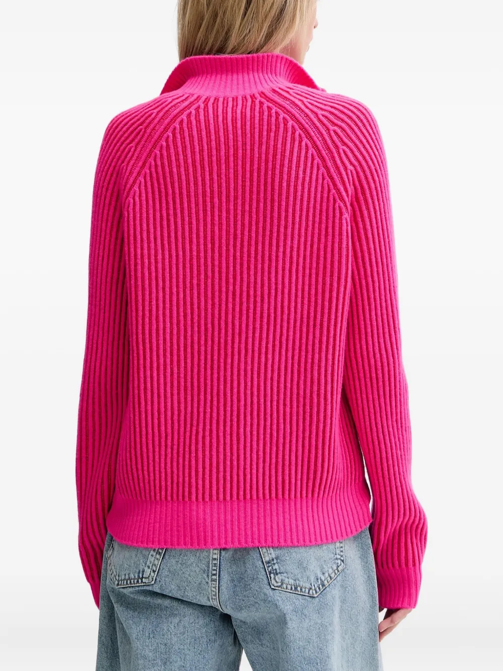 From Future Ribbed Sweater In Pink