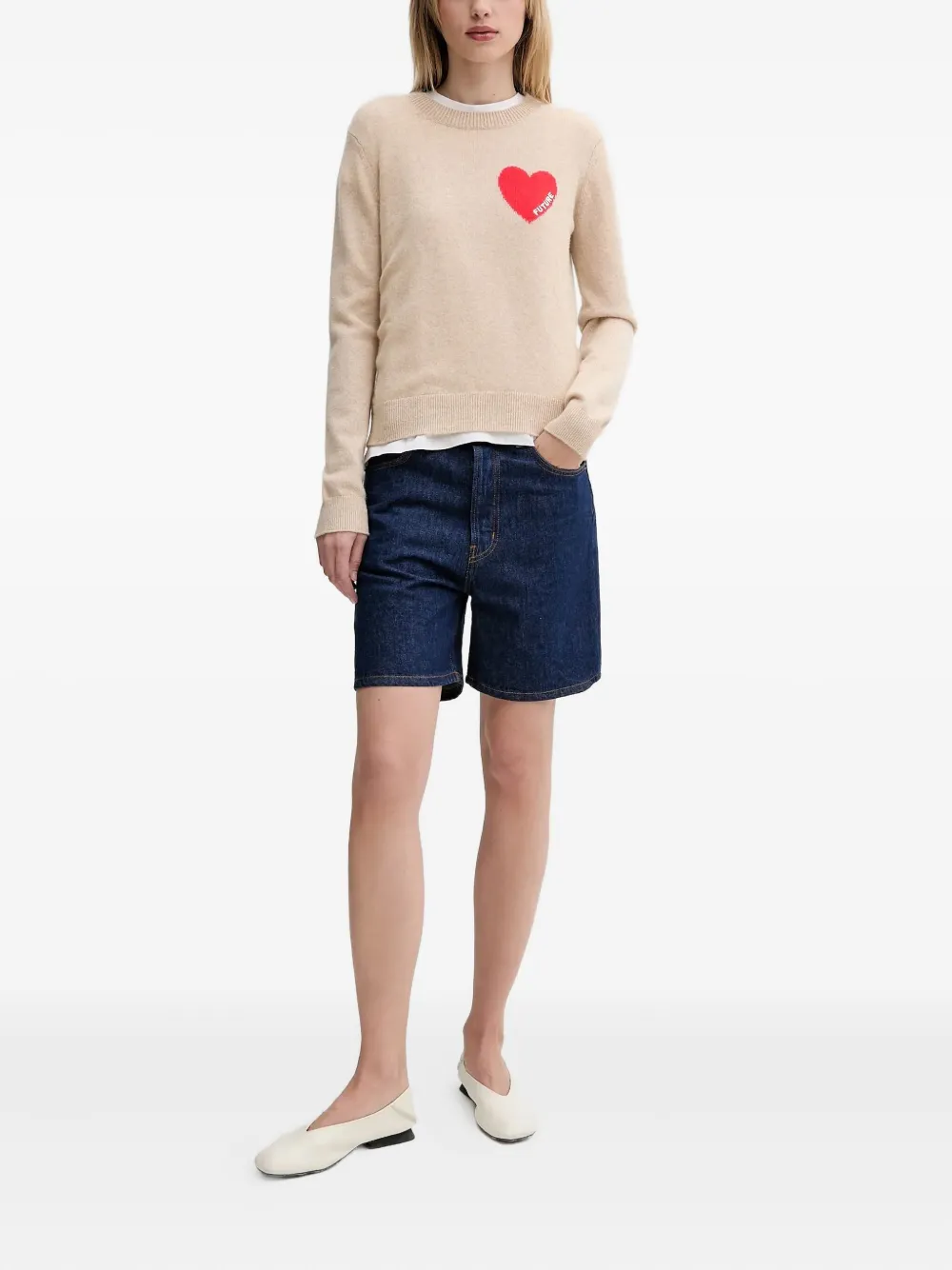 FROM FUTURE heart-embroidery sweater | Knitted Sweaters | Image 2