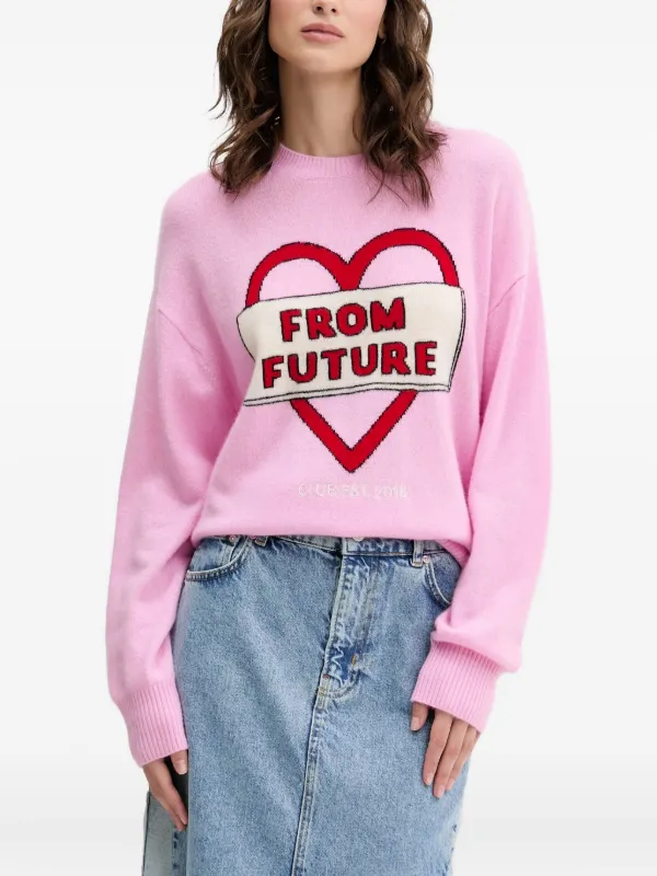 FROM FUTURE ハートグラフィック セーター | ピンク | FARFETCH JP