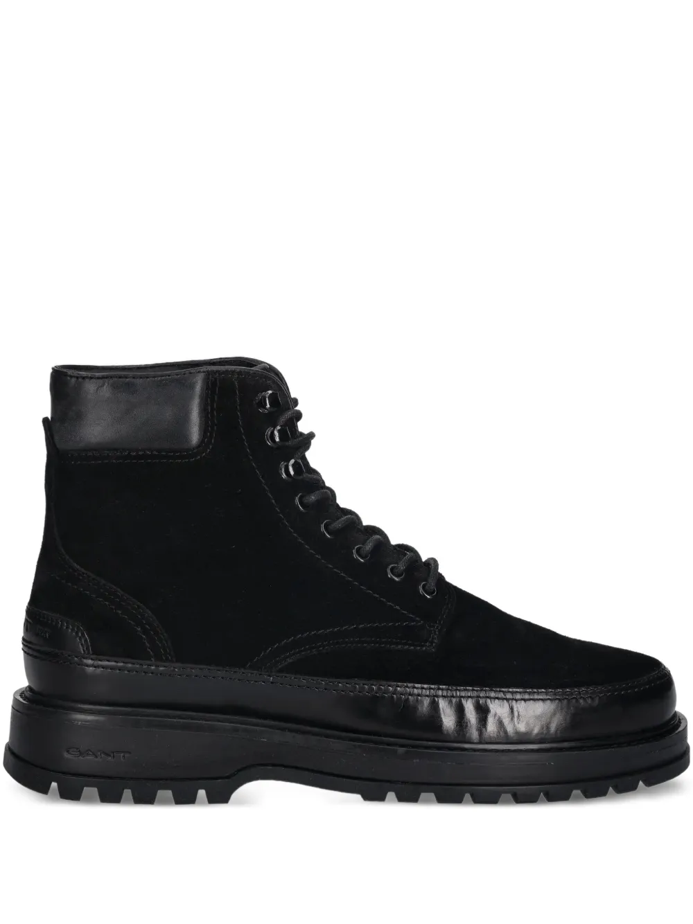 Gant botas con agujetas y suela dentada | negro | Image 1