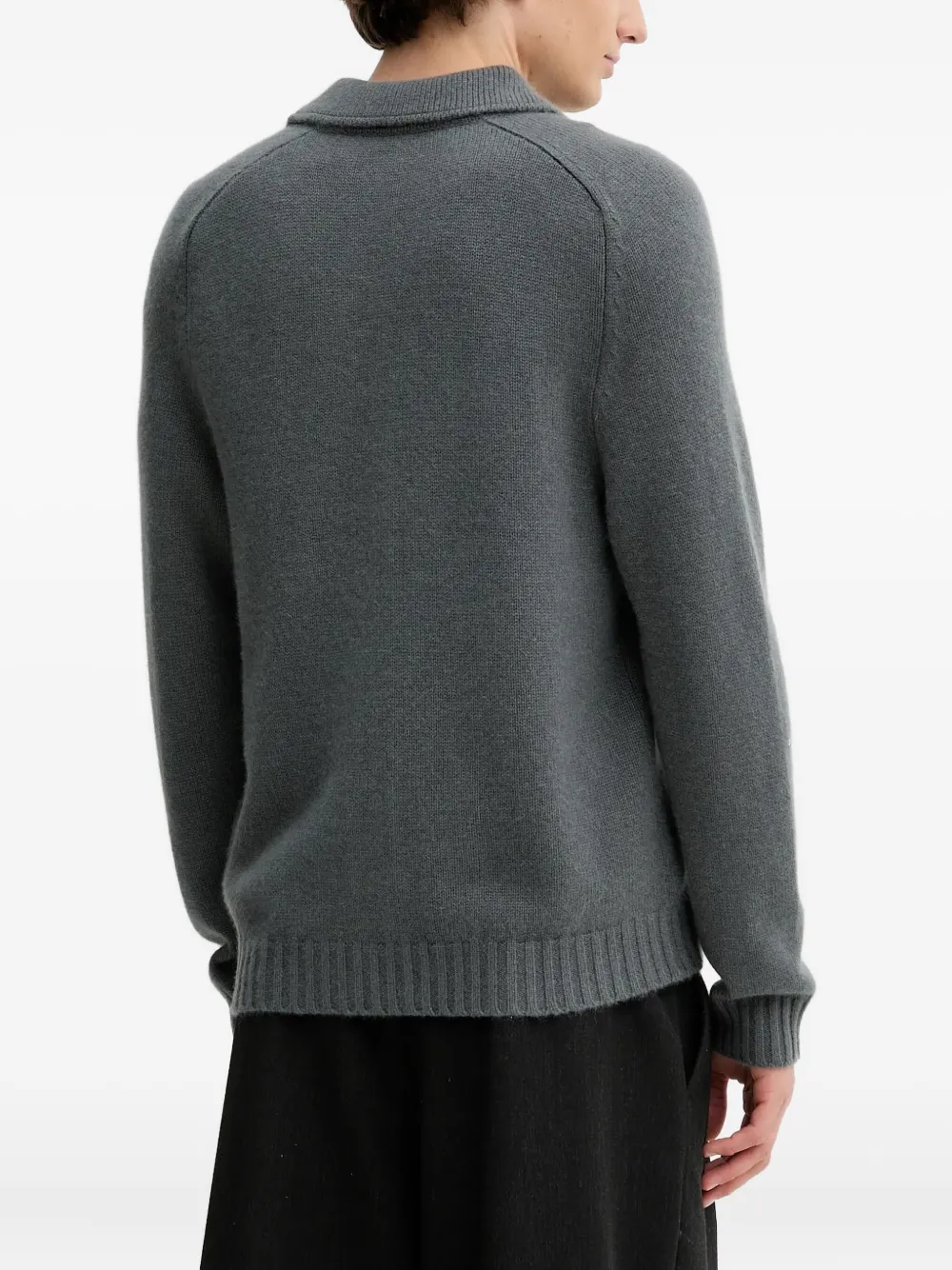 From Future Buttoned Pocket Cardigan In Gray