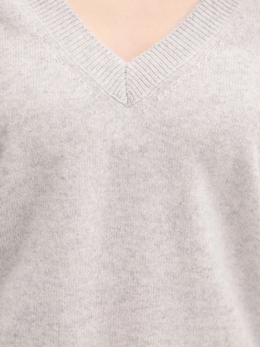 From Future Stripe-detail V-neck Sweater In Neutral