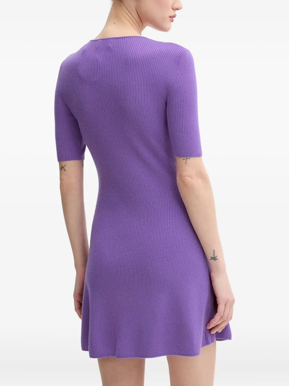 From Future Short-sleeve Dress In Purple