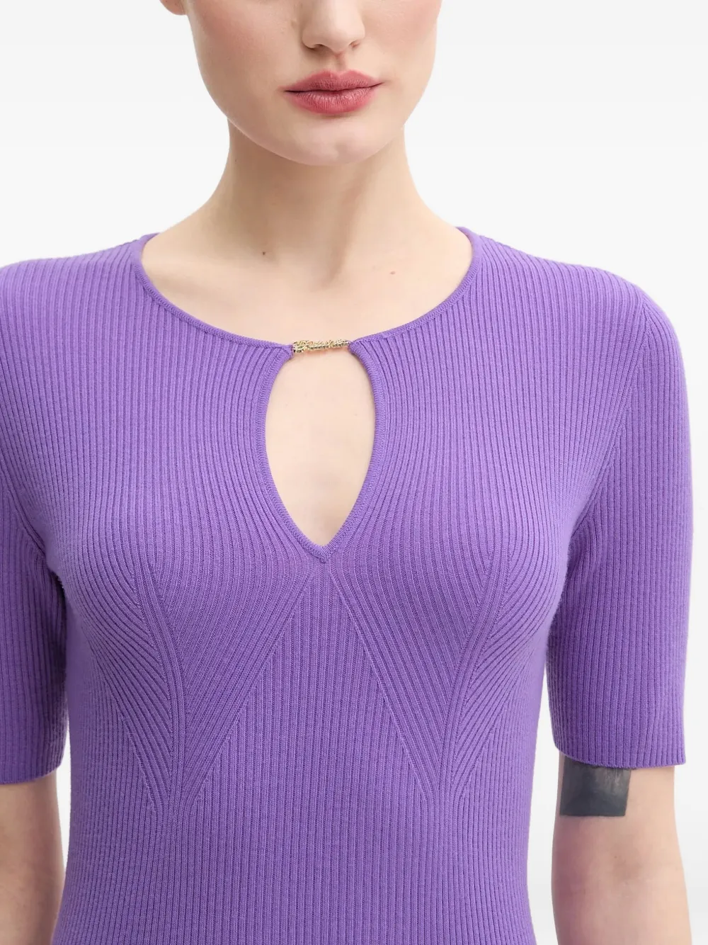 From Future Short-sleeve Dress In Purple