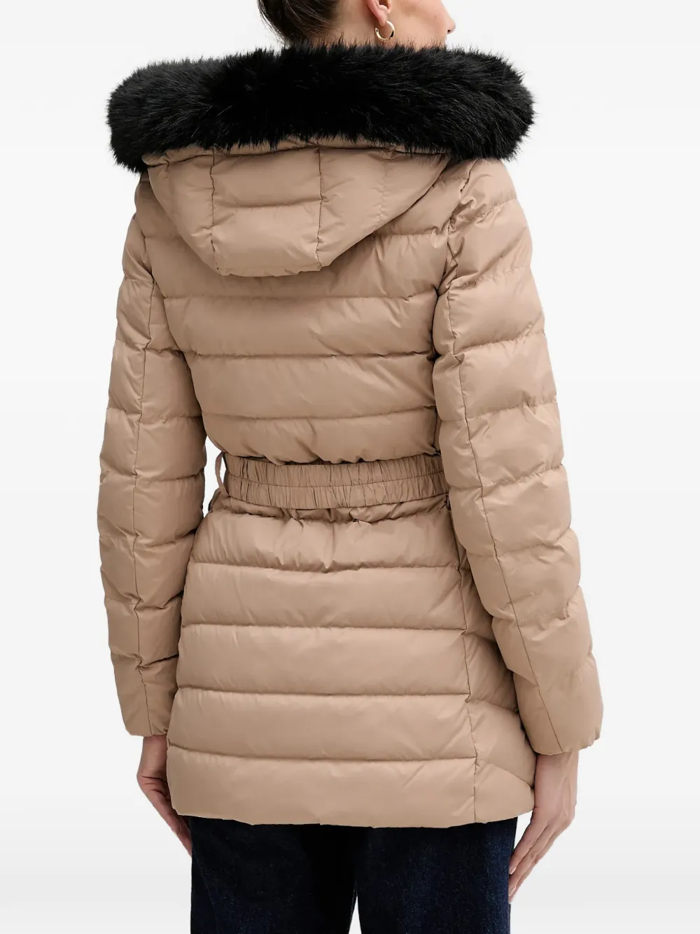  Geox Catria Hooded Puffer Jacket - Neutrals 