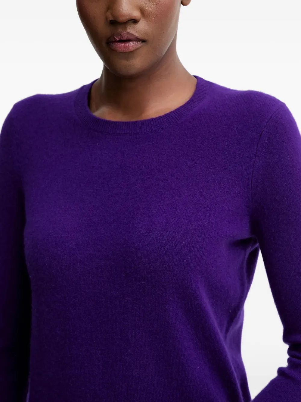 From Future Long-sleeve Sweater In Purple