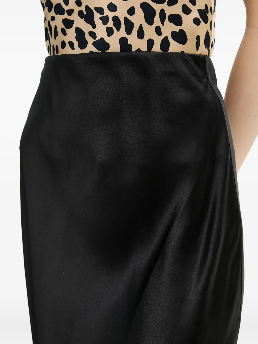 From Future Elasticated-waist Skirt In Black