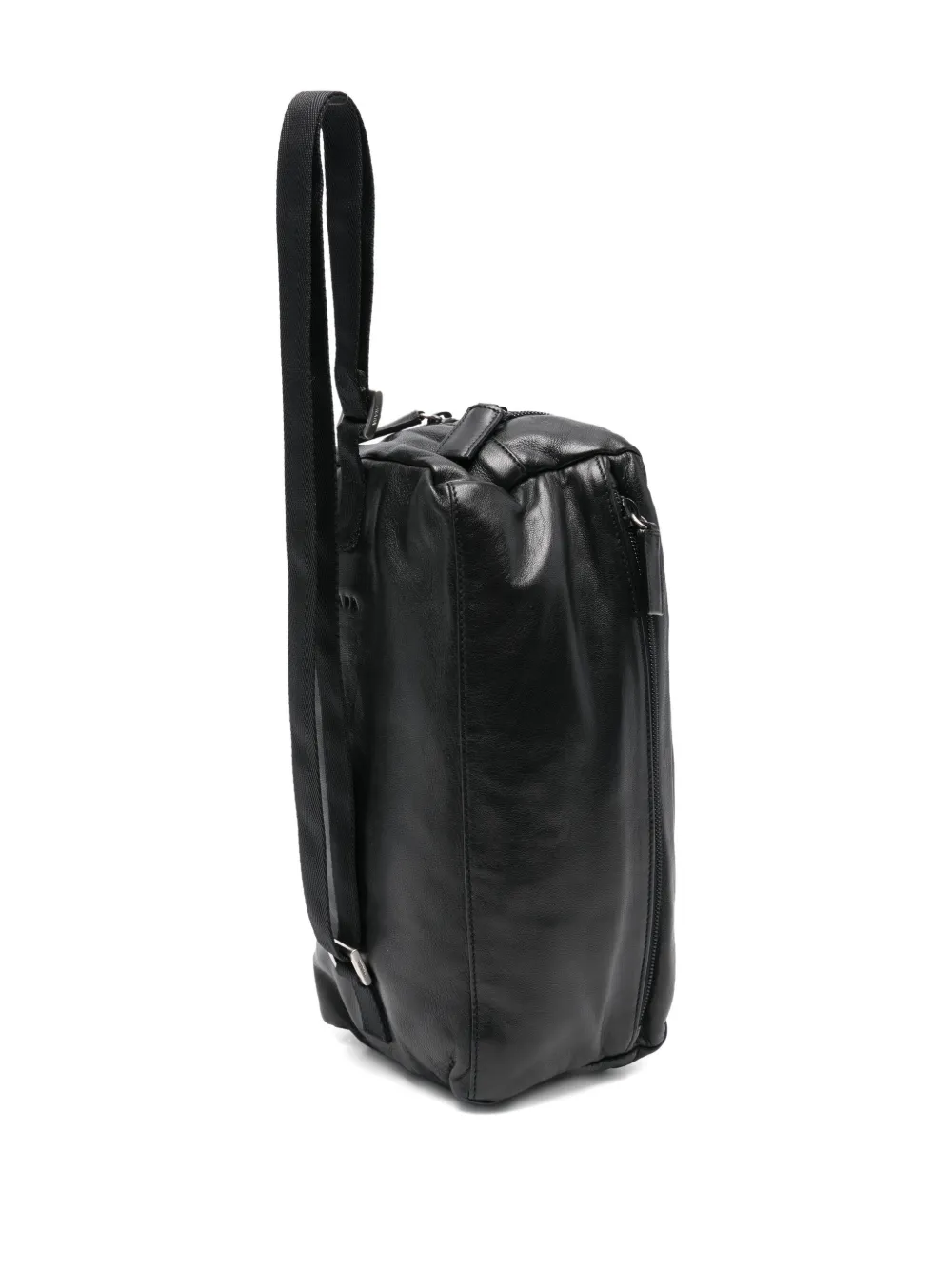 Pre-owned Prada 2010s Leather Messenger Bag In Black