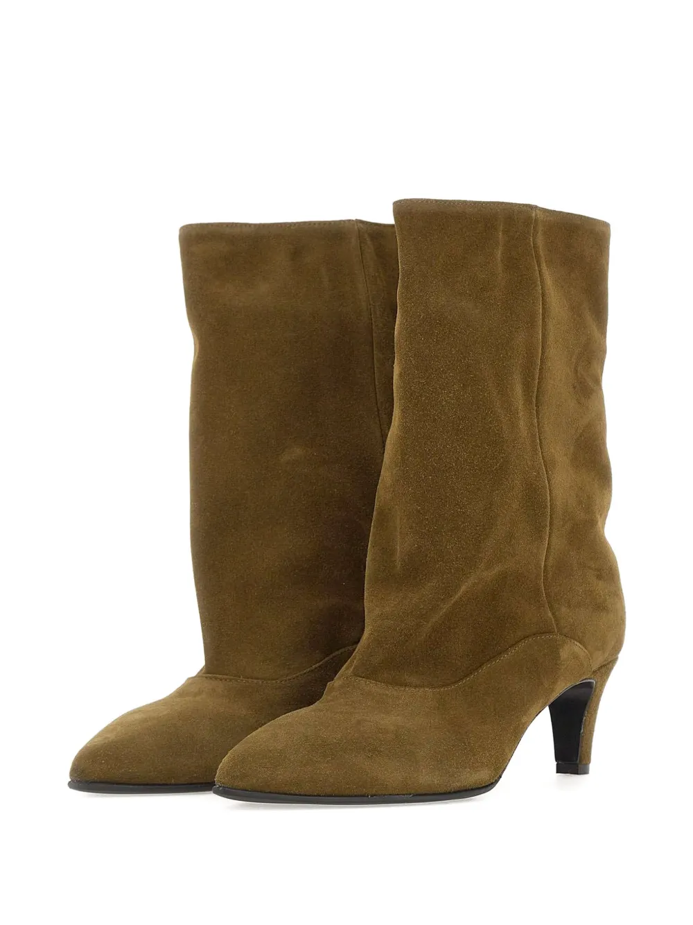 strategia shoes Leila Joelle suède enkellaarzen met puntige neus Bruin