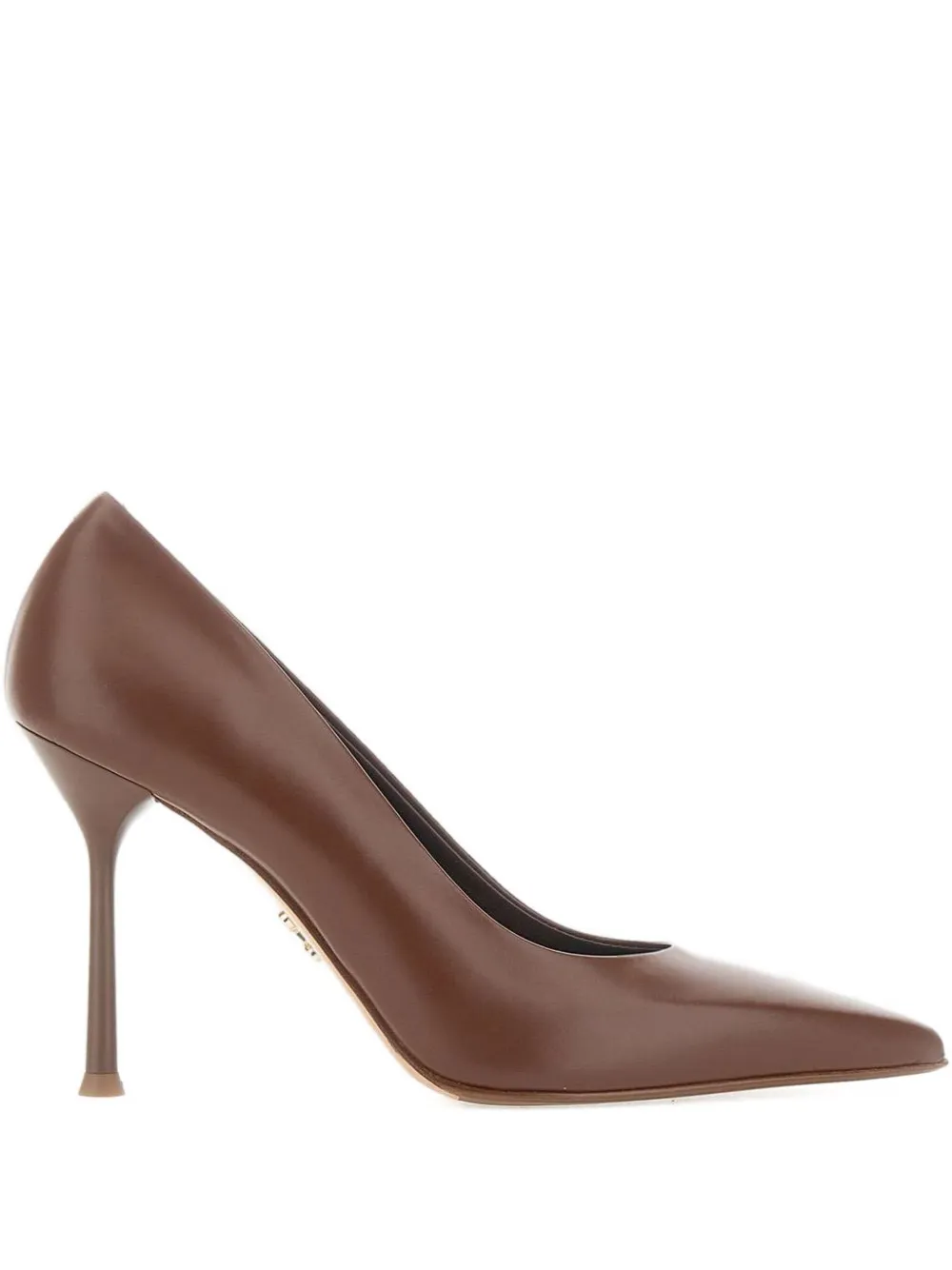 Sergio Levantesi 10mm Musa56 Pointed Pumps In Brown