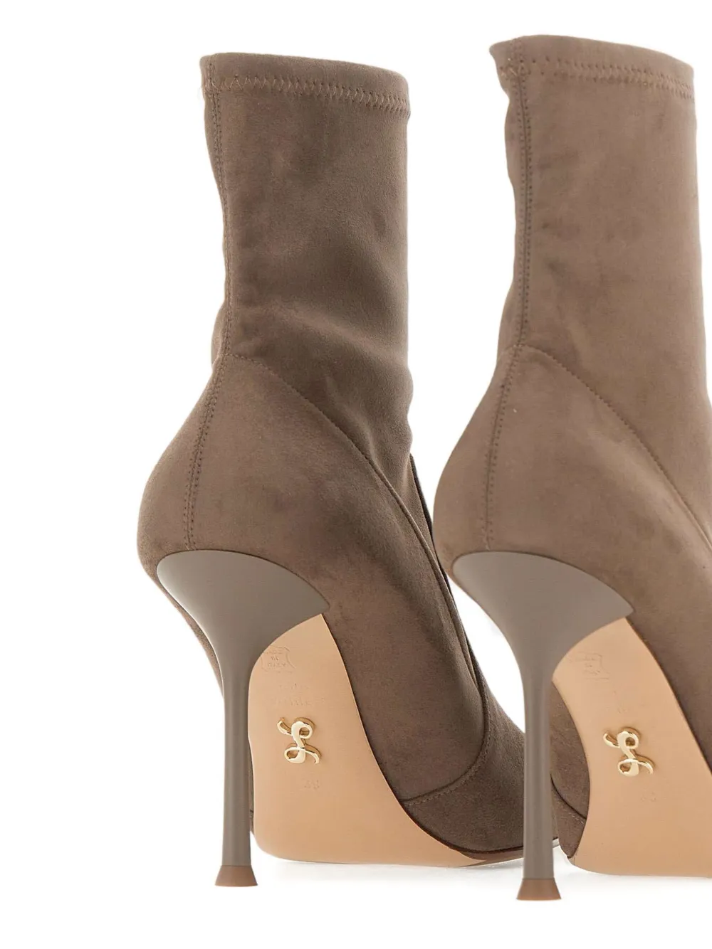 Sergio Levantesi 10mm Meets56 Pointed Ankle Boots In Brown
