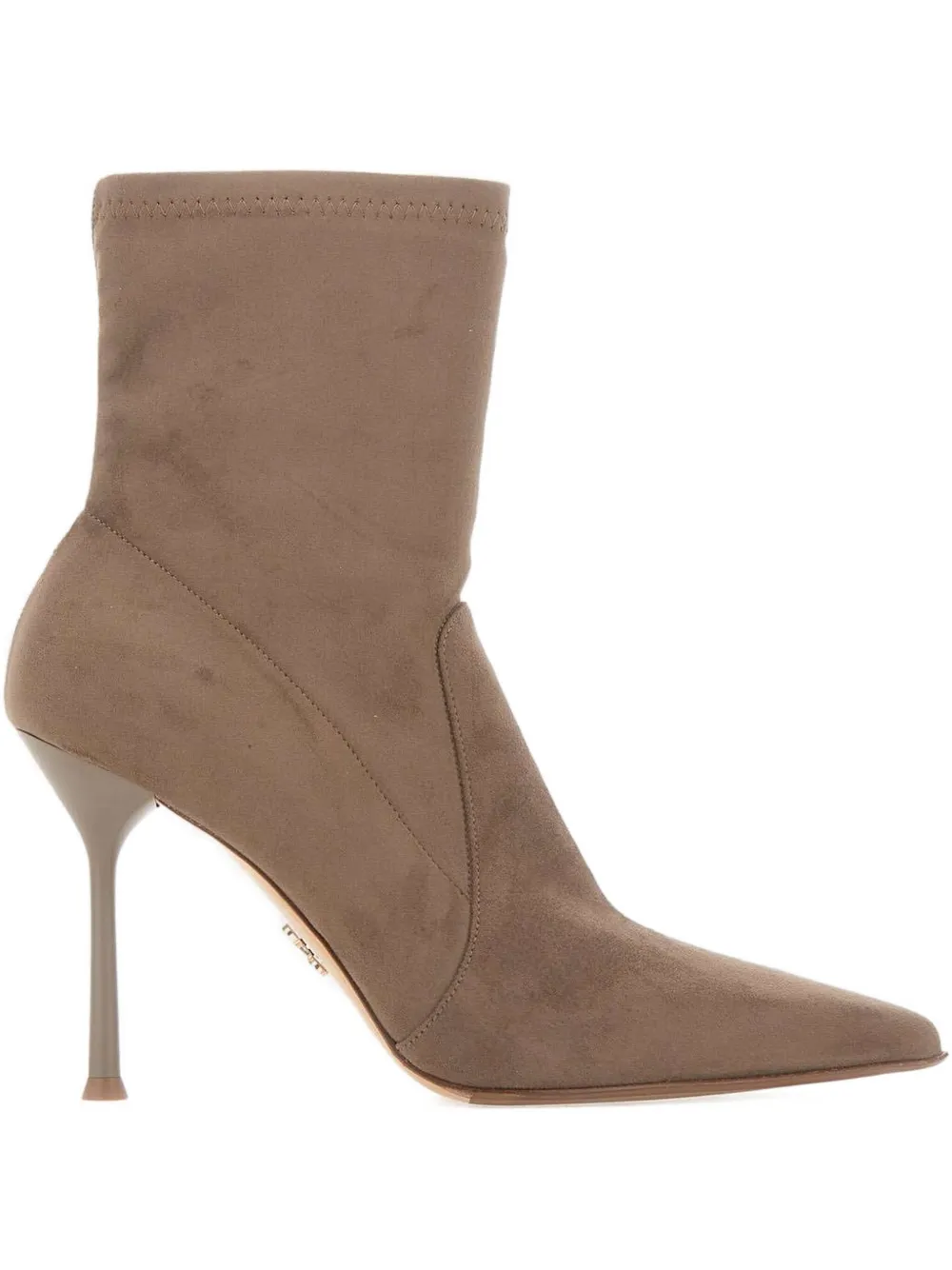 Sergio Levantesi 10mm Meets56 Pointed Ankle Boots In Brown