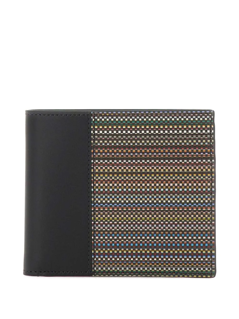 Paul Smith striped leather billfold wallet | Black | Image 1