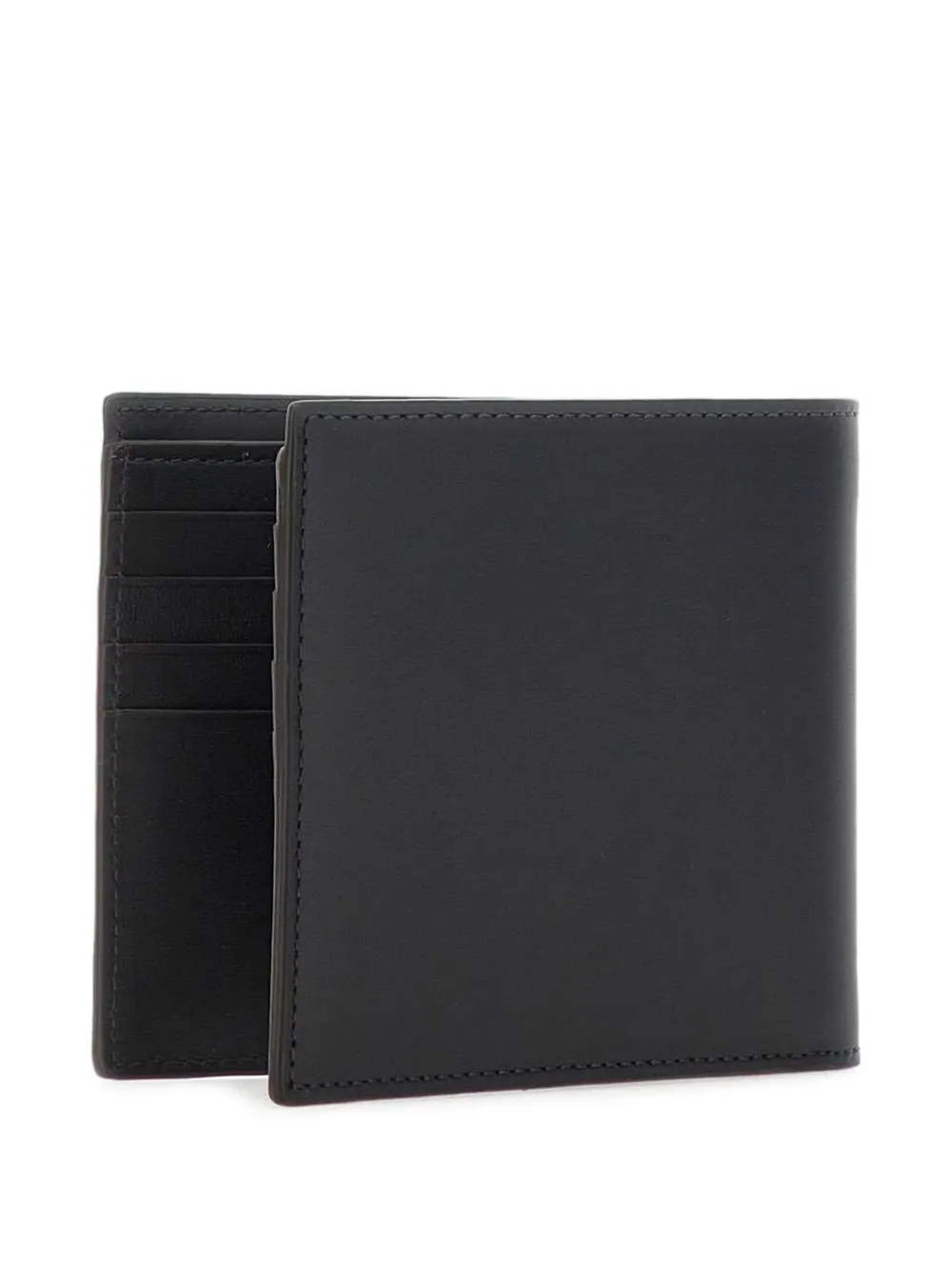 Paul Smith Gestreepte leren portemonnee Zwart