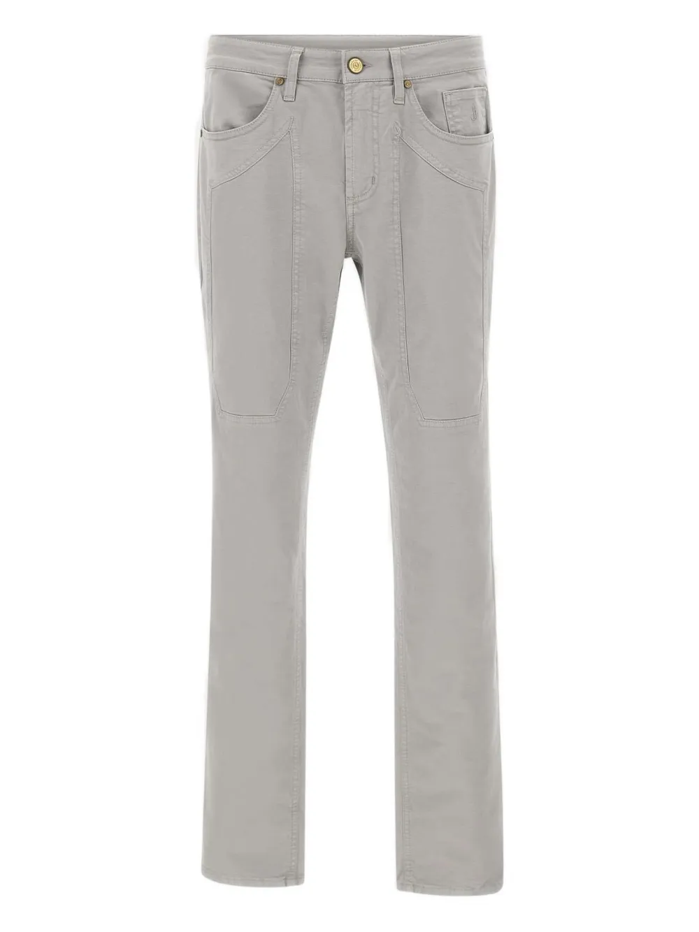 Jeckerson John Five-pockets Stitching Jeans In Gray