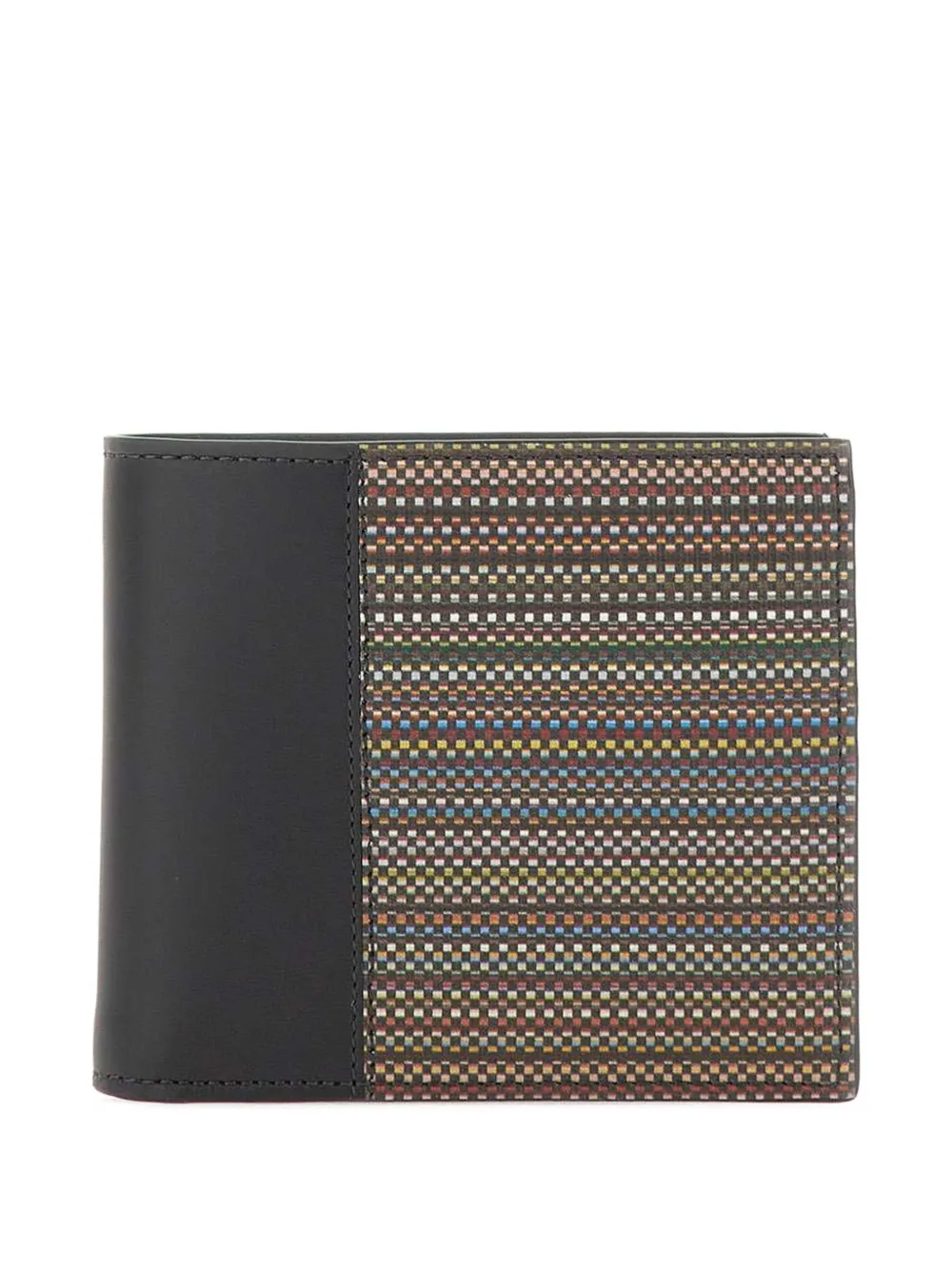 Paul Smith signature-stripe coated-canvas billfold wallet | Black | Image 1