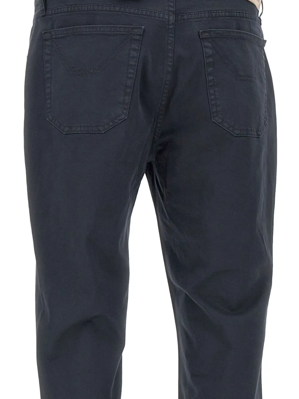 Jeckerson Five-pocket Logo-patch Trousers In Blue