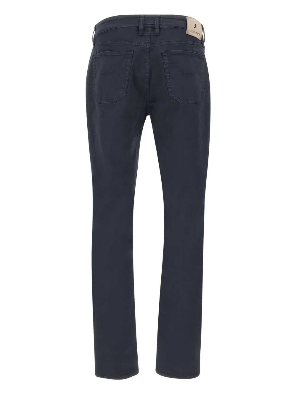 JECKERSON five-pocket logo-patch trousers - Blauw