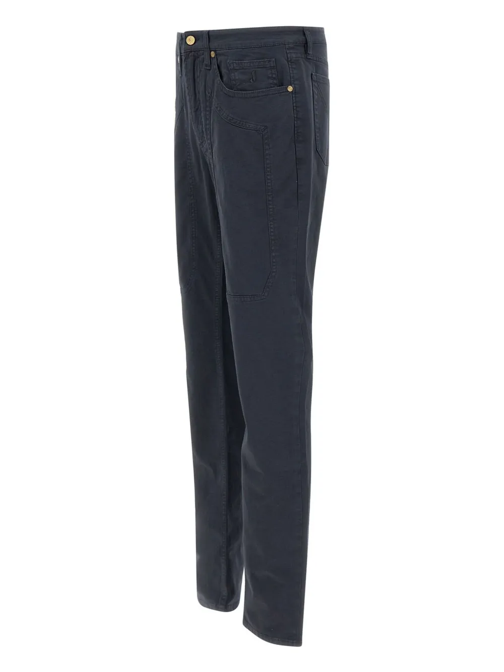  Jeckerson Five-pocket Logo-patch Trousers - Blue 