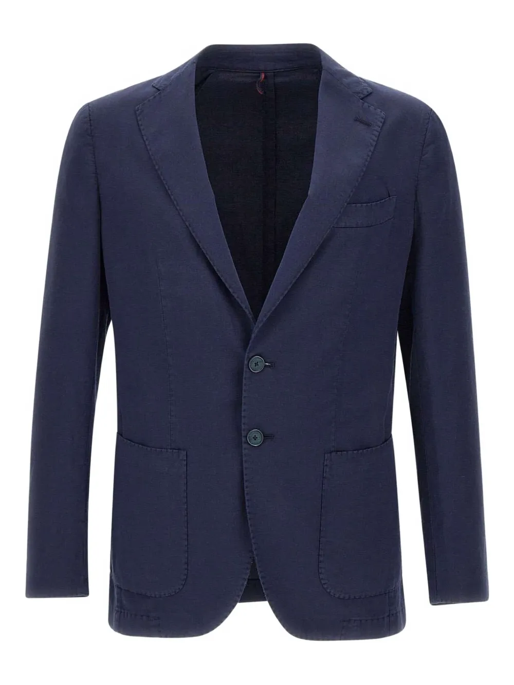 Santaniello lapel-collar two-button blazer | Blue | Image 1