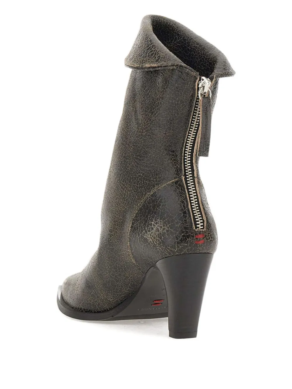 Halmanera 80mm Pointed Boots In Gray