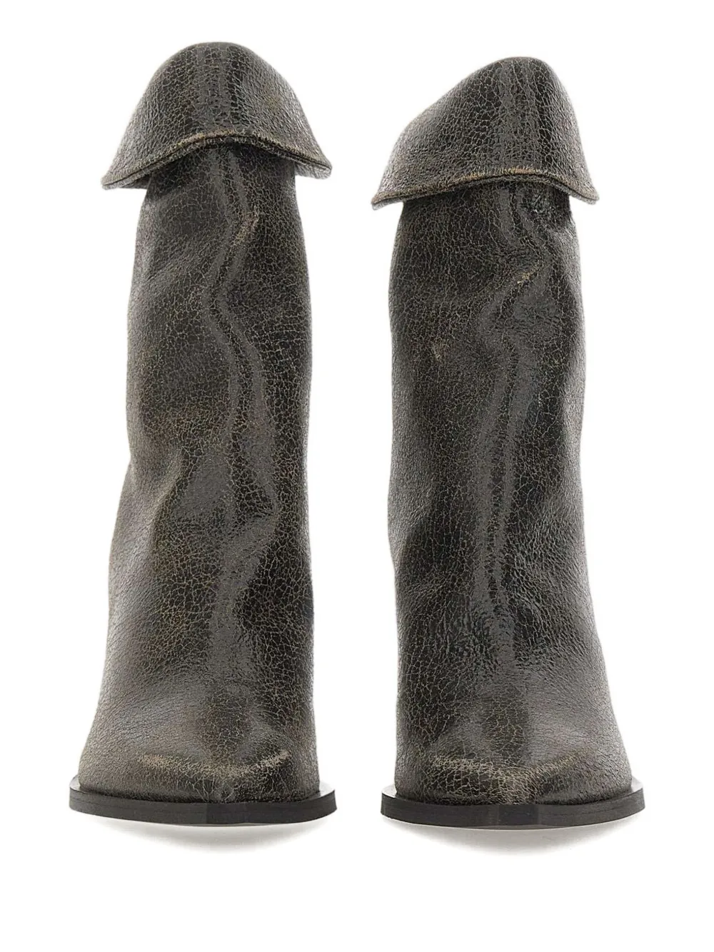 Halmanera 80mm Pointed Boots In Gray