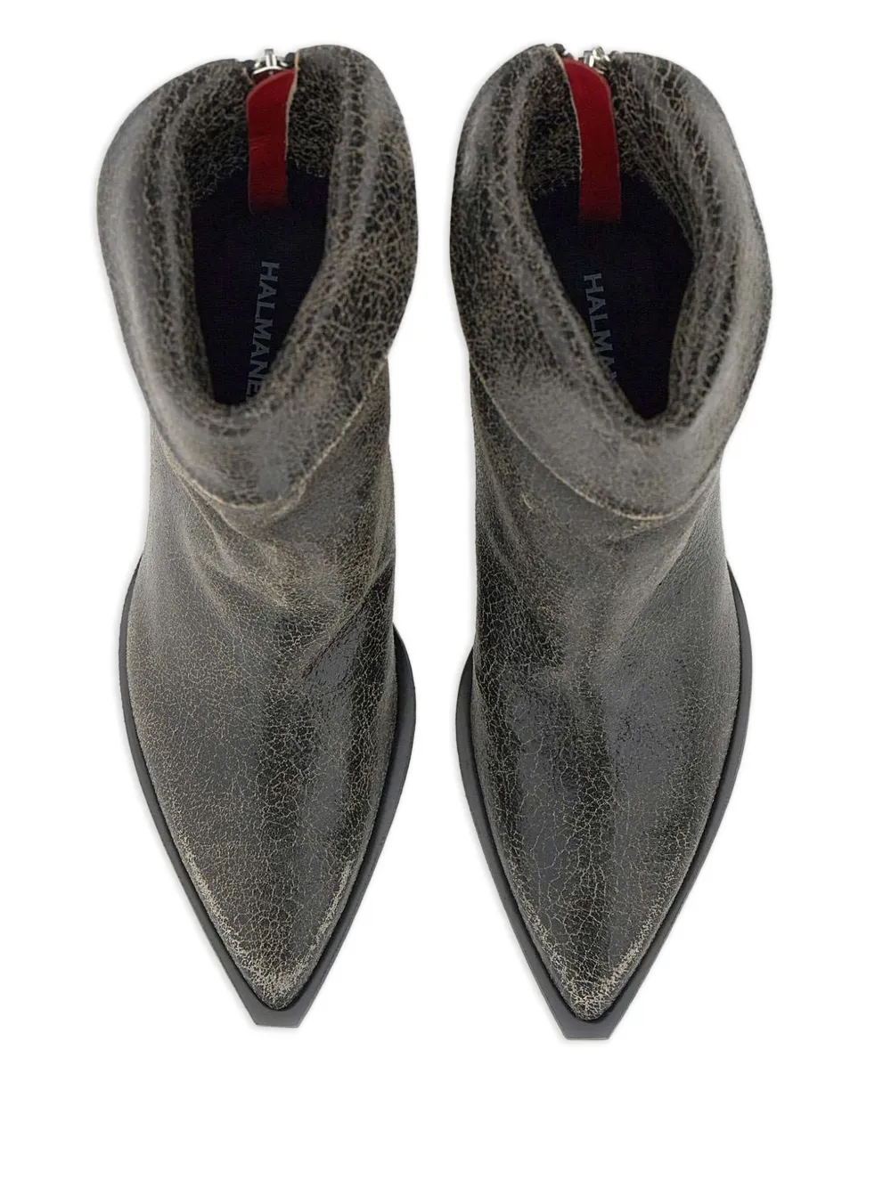 Halmanera Laarzen met puntige neus Grijs