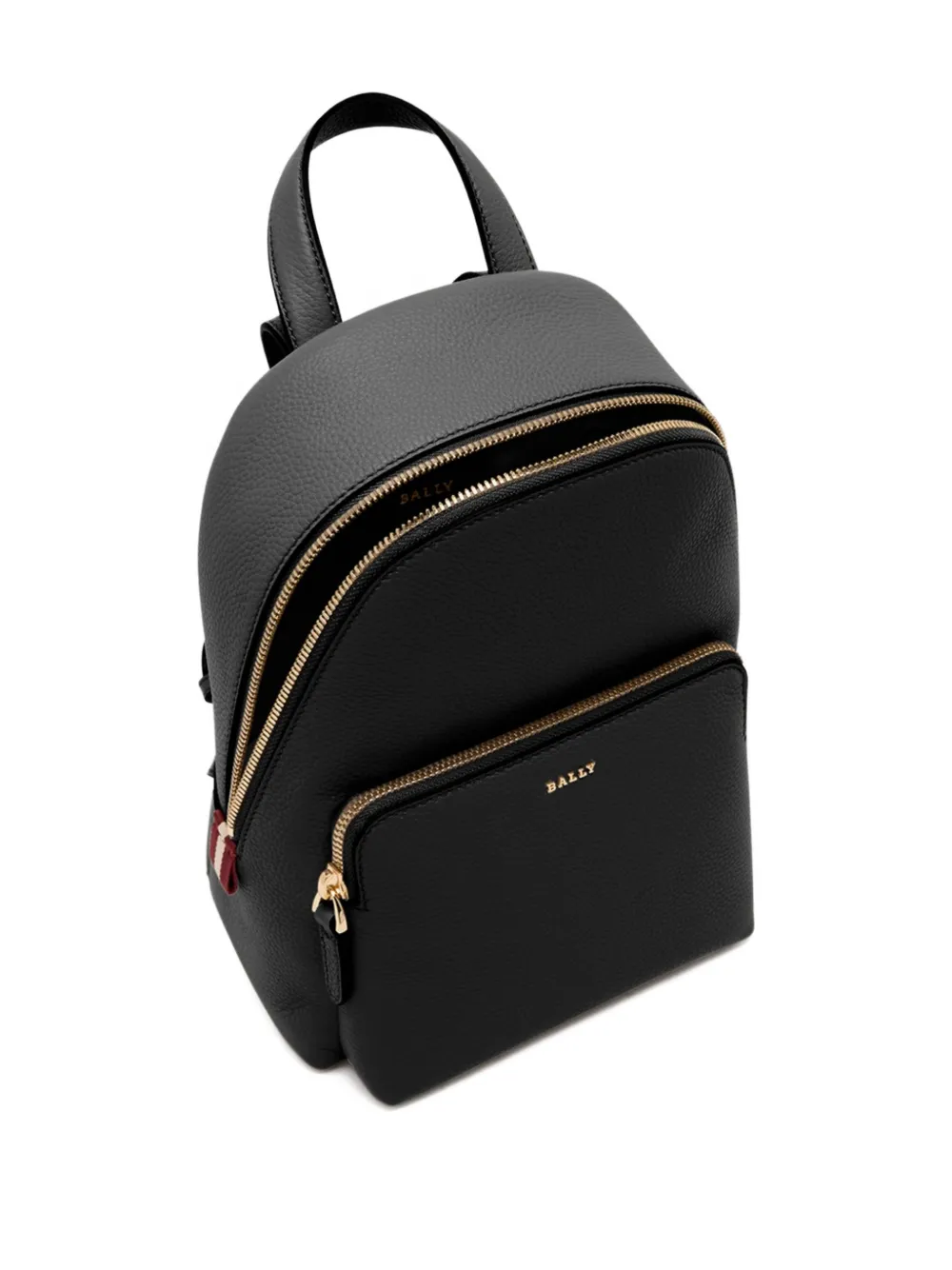 Bally Mini Grained-leather Backpack In Black