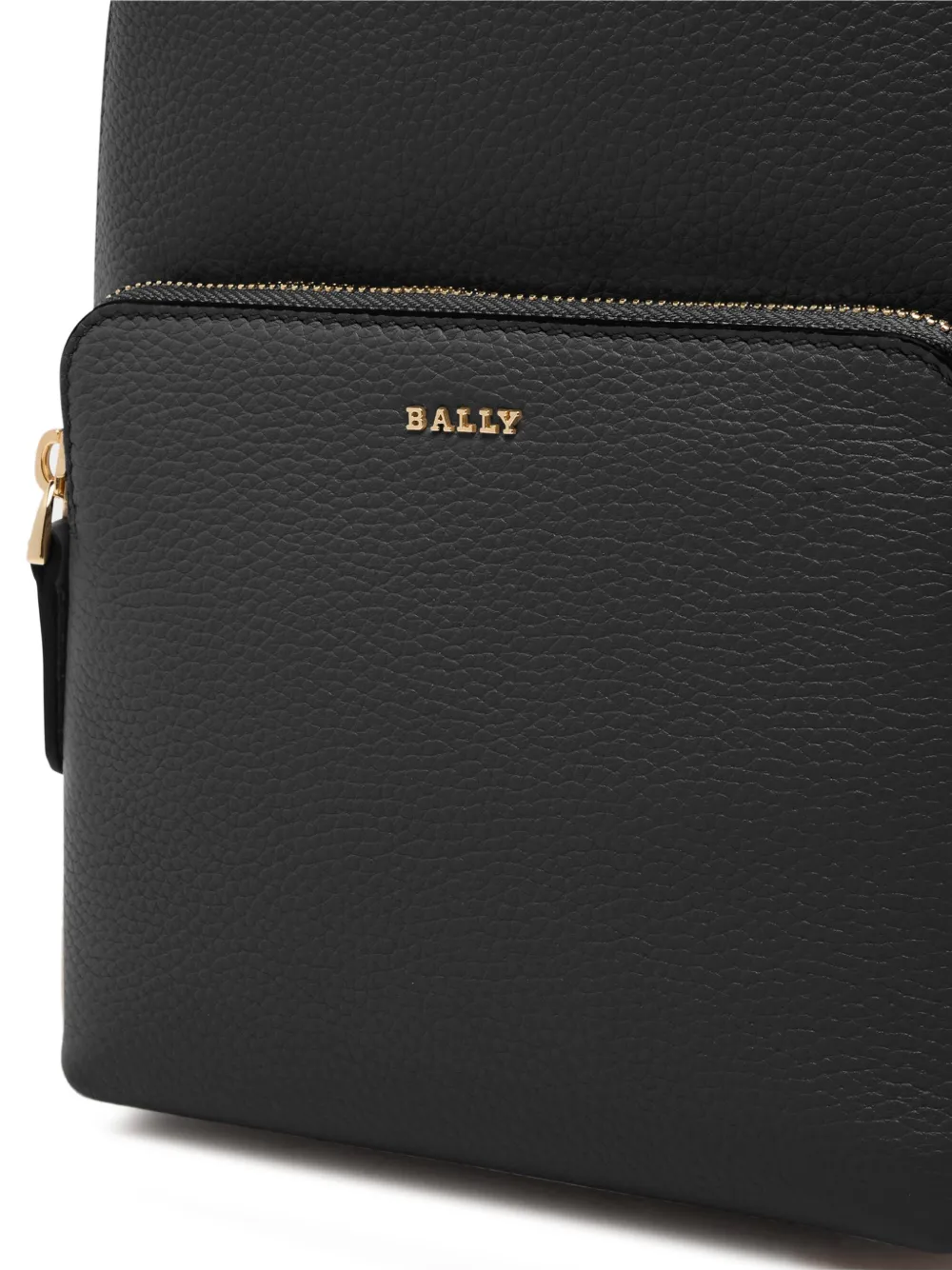 Bally Mini Grained-leather Backpack In Black
