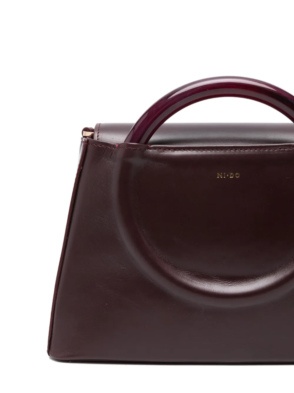 Ni.do Bollicina Round-handle Tote Bag In Red