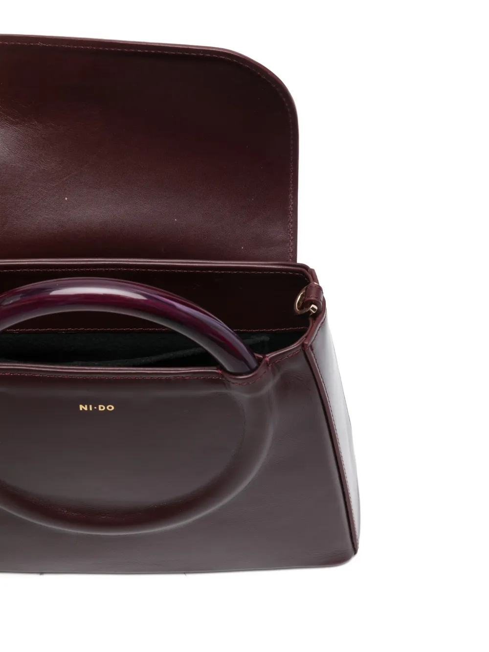 Ni.do Bollicina Round-handle Tote Bag In Red