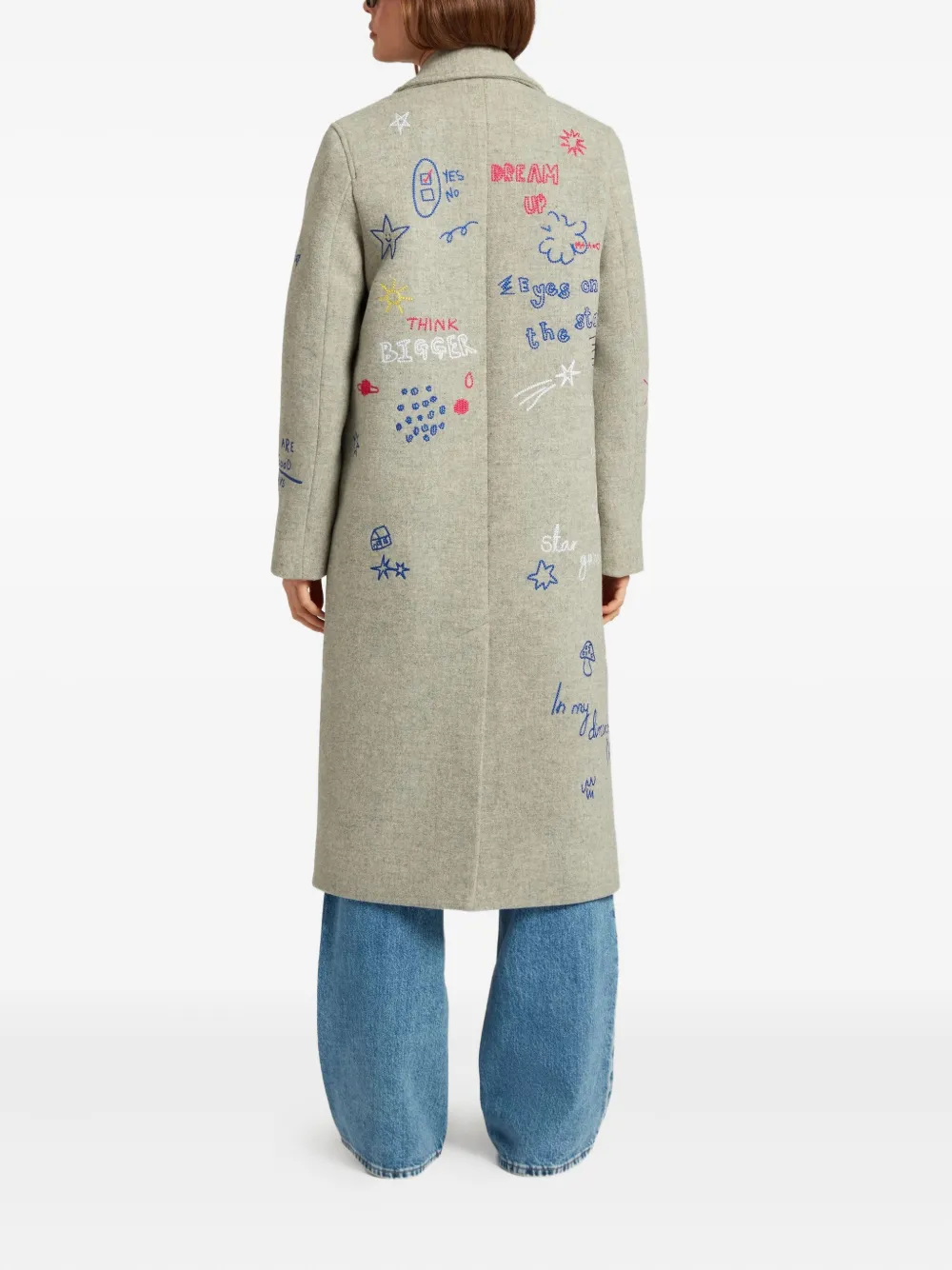 Mira Mikati Graphic-print Coat In Multi