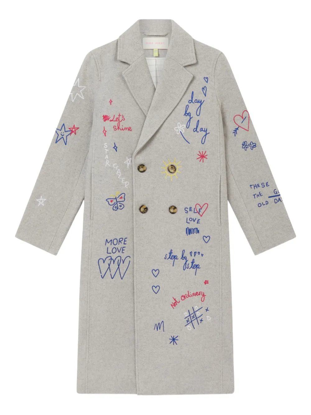 Mira Mikati Graphic-print Coat In Multi