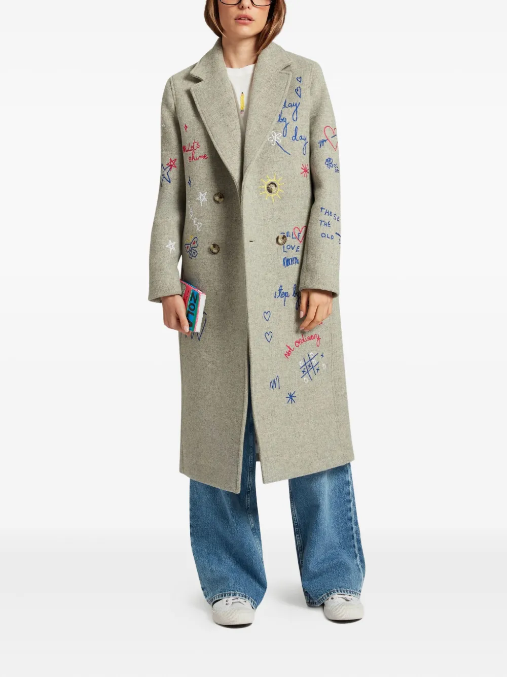 Mira Mikati Graphic-print Coat In Multi