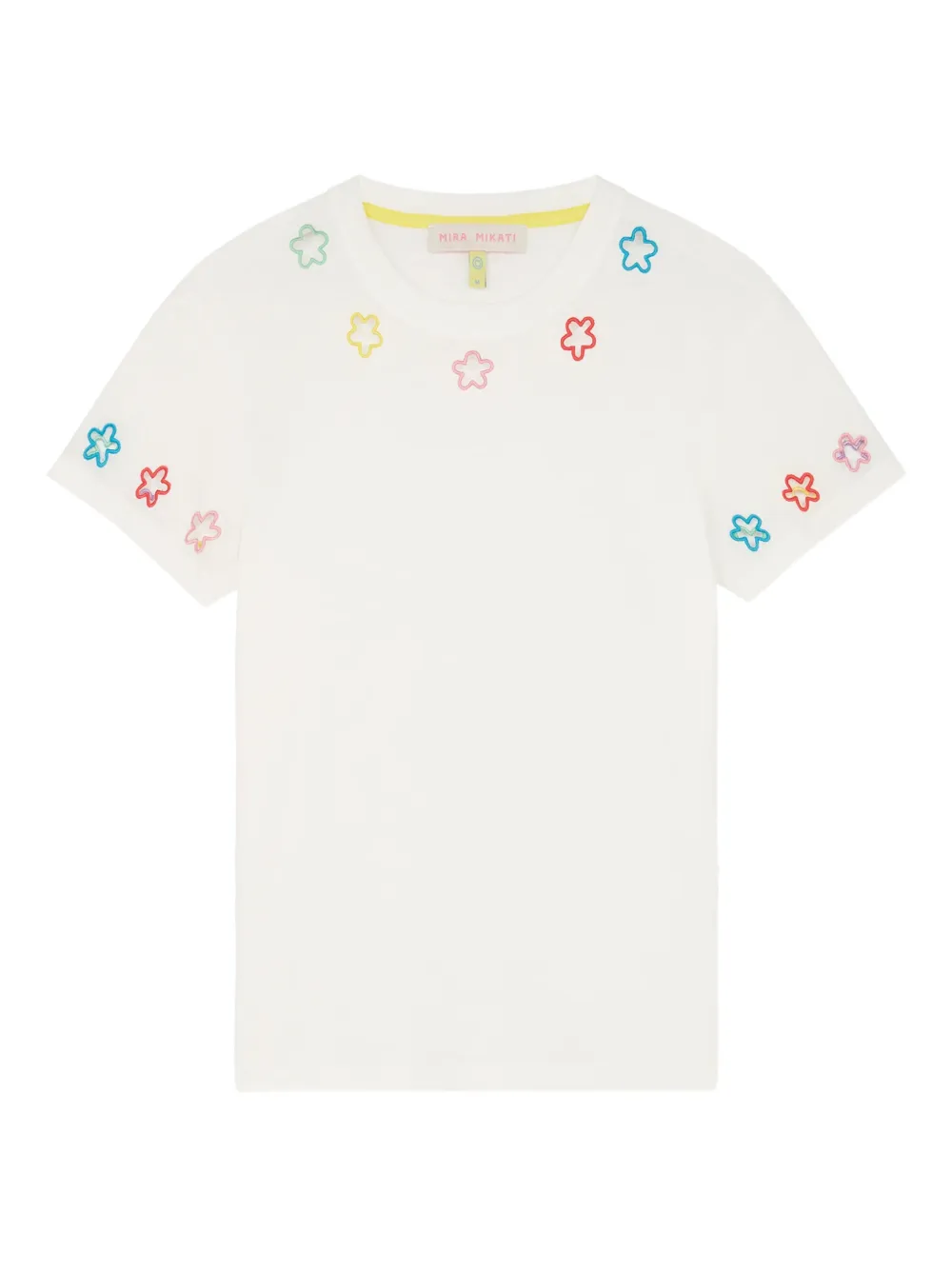 Mira Mikati playera con bordado | blanco | Image 1