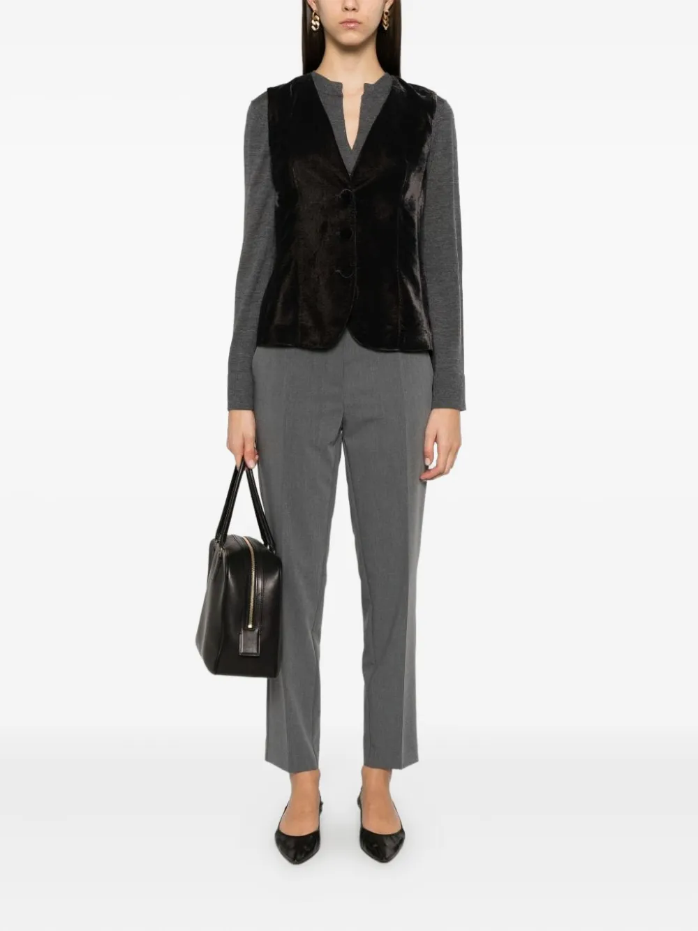 Blanca Vita velvet button jacket | Waistcoats & Gilets | Image 2