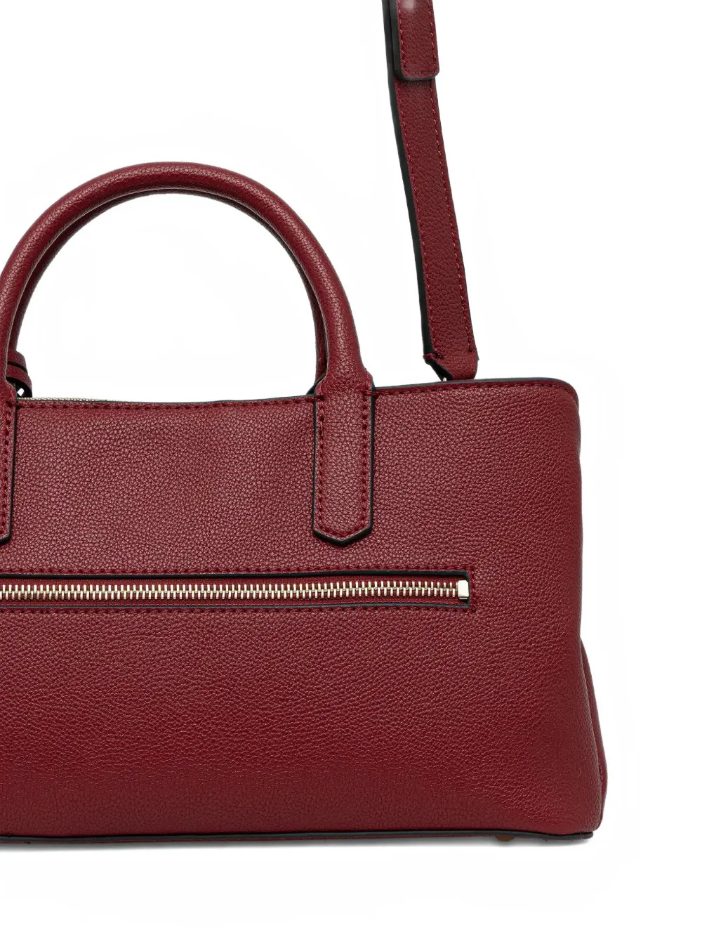 Guess Usa Logo-plaque Tote Bag In Red