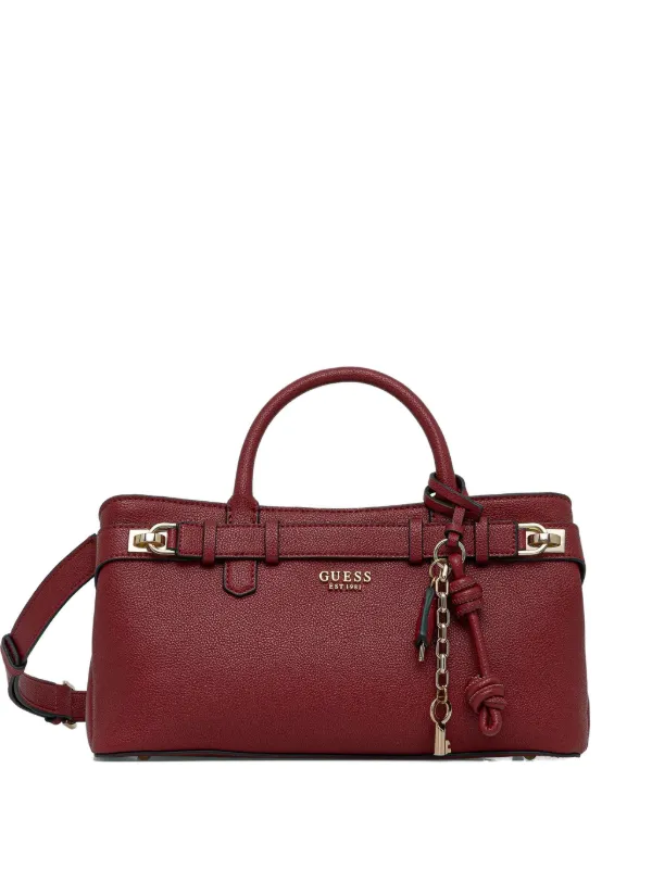 GUESS USA ロゴプレート ハンドバッグ | レッド | FARFETCH JP