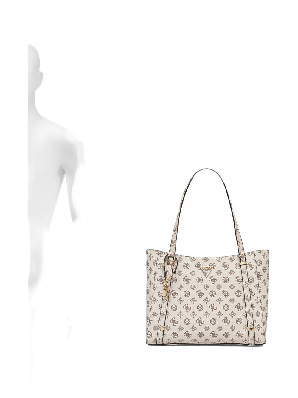 Guess Usa Daryna Elite Shoulder Bag In Neutral