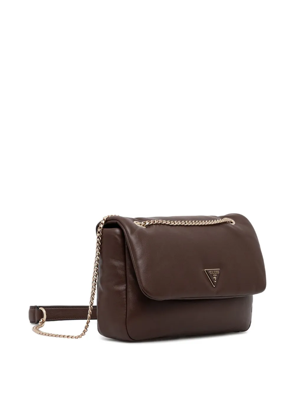 GUESS USA Sunetra mini-shopper met logoplakkaat - Bruin