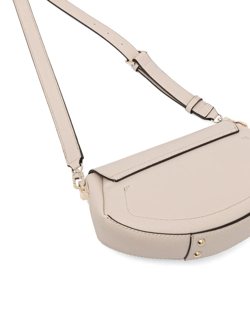 Guess Usa Amorette Logo-lettering Crossbody Bag In Metallic