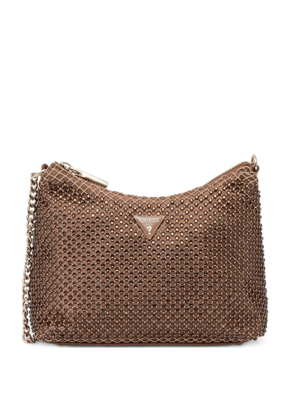 GUESS USA mini Zalina shoulder bag | Brown | Image 1