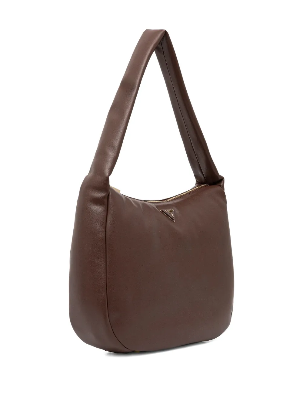 GUESS USA Sunetra shopper met logoplakkaat en rits - Bruin